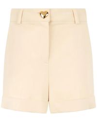 Moschino - Heart-Button Turned-Up Shorts - Lyst