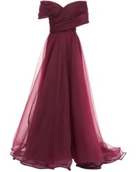 Ana Radu - Off-Shoulder Draped Gown - Lyst
