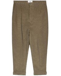 Ami Paris - Corduroy Box-Pleated Tapered Trousers - Lyst