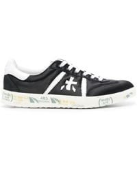 Premiata - Bonnied Logo-embossed Leather Sneakers - Lyst