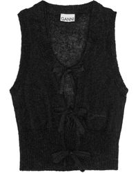 Ganni - String Tie Fastening Vest - Lyst