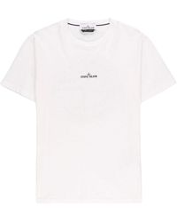 Stone Island - Institutional One Print Short-sleeve T-shirt In Cotton Jersey - Lyst