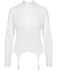 Maison Close - Blouse Met Kant - Lyst