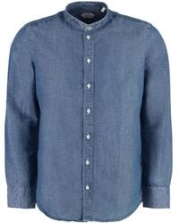 BASTONCINO - Buttoned Chambray Shirt - Lyst
