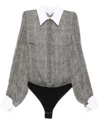 Elisabetta Franchi - Body Met Kraag - Lyst