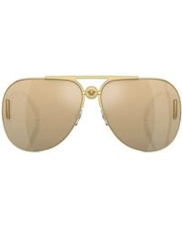 Versace - Gafas de sol Medusa con montura estilo piloto - Lyst