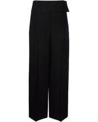 Jil Sander - High-Waisted Wide-Leg Trousers - Lyst