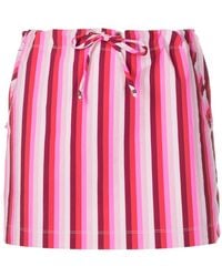 Amir Slama - Striped Drawstring-Waist Miniskirt - Lyst