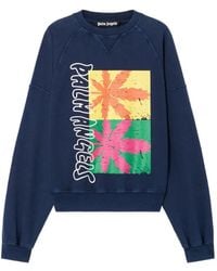 Palm Angels - Palm-Leaf-Print Sweatshirt - Lyst