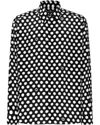 Dolce & Gabbana - Polka Dot-print Silk Shirt - Lyst
