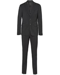 Prada - Single-Breasted Wool And Mohair Suit - Lyst