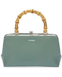 Jil Sander - Mini Goji Bamboo Leather Tote Bag - Lyst