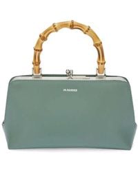 Jil Sander - Mini Goji Bamboo Leather Tote Bag - Lyst