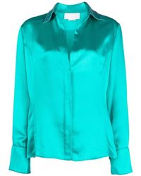 Genny - Stud-Embellished Satin Shirt - Lyst
