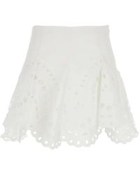 Charo Ruiz - 'Sail' Skirt With A-Line Design And Scalloped Hem - Lyst