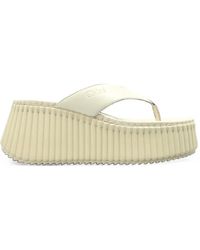 Chloé - Sandalen Mit Flatform-Sohle - Lyst