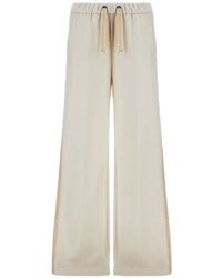 Herno - Resort Drawstring-Waist Wide-Leg Trousers - Lyst