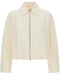 Herno - Zip-Up Boxy Cropped Jacket - Lyst
