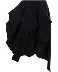 Yohji Yamamoto - Asymmetric Wool Zip-Front Skirt - Lyst