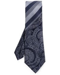 Etro - Corbata A Rayas Con Motivo De Cachemira - Lyst