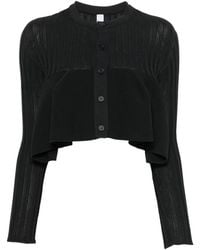 CFCL - Pottery Bust Flare Ribbed Peplum Cardigan - Lyst