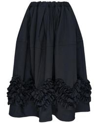Comme des Garçons - Falda Larga Con Capas Escalonadas - Lyst