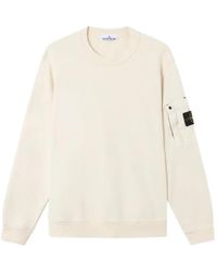 Stone Island - Compass Logo-Patch Sweater - Lyst