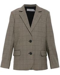 IRO - Check-Pattern Blazer - Lyst