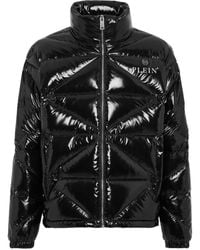 Philipp Plein - Logo-Plaque Glossy Padded Jacket - Lyst