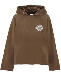AMISH - Logo-Print Raglan-Sleeve Hoodie - Lyst