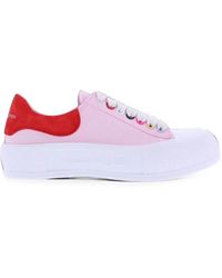 McQueen - Low-Top Canvas Sneakers - Lyst