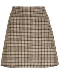Moncler - Geruite Mini-Rok - Lyst
