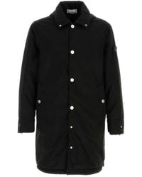 Stone Island - Snap-Button Padded Coat - Lyst