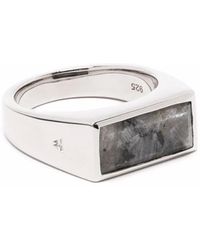 Tom Wood - Anillo con detalle Larvikite - Lyst
