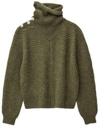 Ba&sh - Romane Buttoned Roll-Neck Sweater - Lyst