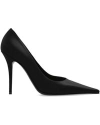AMINA MUADDI - Escarpins Barbara En Satin - Lyst