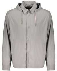 Herno - Hooded Button Jacket - Lyst