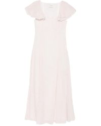 Posse - Marlowe Flutter Scoop-Neck Midi Dress - Lyst