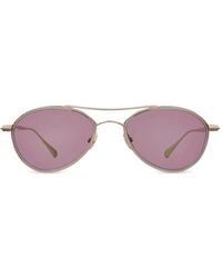 Mr. Leight - Bennett S Pilot-Frame Sunglasses - Lyst