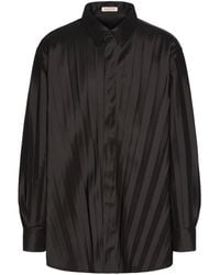 Valentino Garavani - Pleated Long Sleeves Shirt - Lyst