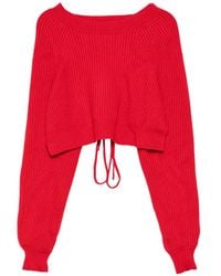 Yohji Yamamoto - Supreme Backless Cropped Sweater - Lyst