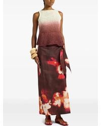 Liviana Conti - Erin Floral-Print Wrap Skirt - Lyst