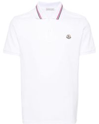 Moncler - Poloshirt mit Logo-Patch - Lyst