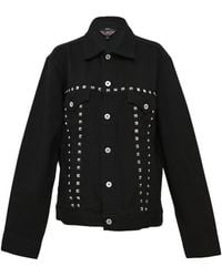 COMME DES GARÇON BLACK - Chaqueta Bómber Con Apliques Rockstud - Lyst