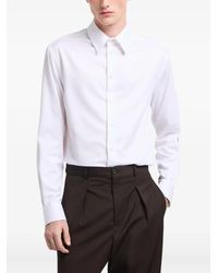 Emporio Armani - Long-Sleeves Cotton Shirt - Lyst