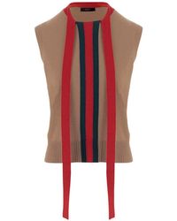 Gucci - Ribbon Crewneck Sleeveless Pullover - Lyst