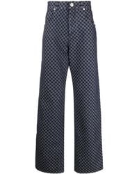 Balmain - Pantalon Ample À Motif Monogrammé - Lyst