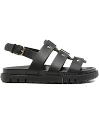 Ferragamo - Buckle Strappy Heels Leather - Lyst