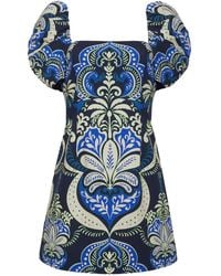 Cara Cara - Kelly Puff-Sleeve Mini Dress - Lyst