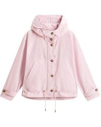 Woolrich - Hooded Buttoned Jacket - Lyst